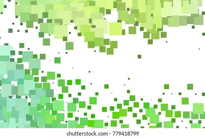 Light Green vector polygonal illustration, which consist of rectangles. Rectangular pattern for your business design. Geometric background in Origami style with gradient. 