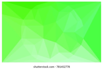Light Green vector polygonal illustration, which consist of triangles with a gemstone in center. Triangular design of a huge diamond for your business. Creative geometric background of gems.
