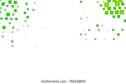 Light Green vector polygonal illustration, which consist of rectangles. Rectangular pattern for your business design. Geometric background in Origami style with gradient. 
