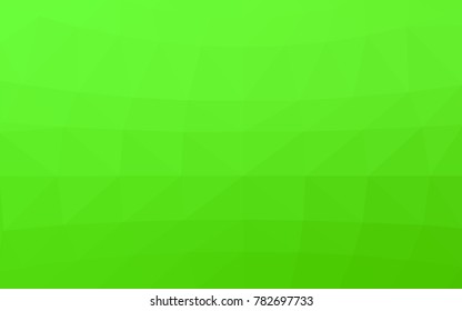 Light Green vector polygonal illustration, which consist of triangles. Triangular design for your business. Creative geometric background in Origami style with gradient