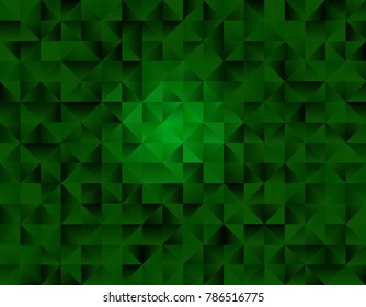 Light Green vector polygonal illustration, which consist of triangles. Triangular design for your business. Creative geometric background in Origami style with gradient