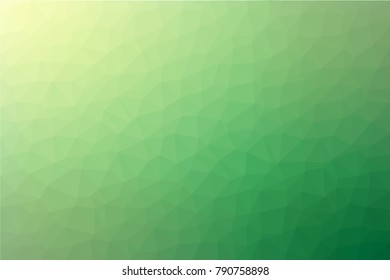 Light Green vector polygonal illustration, which consist of triangles. Triangular pattern for your business design. Geometric background in Origami style with gradient.