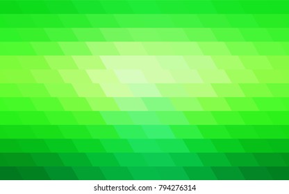 Light Green vector polygonal illustration, which consist of rectangles. Rectangular pattern for your business design. Geometric background in Origami style with gradient. 