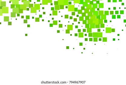 Light Green vector polygonal illustration consisting of rectangles. Rectangular design for your business. Creative geometric background in origami style with gradient.