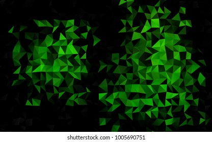 Light Green vector polygonal pattern. A completely new color illustration in a vague style. A completely new design for your business.