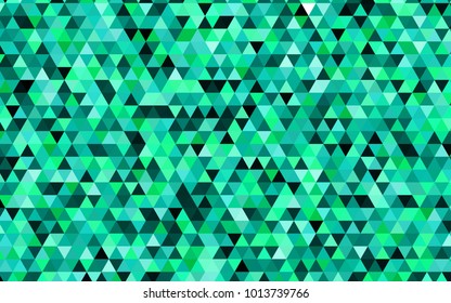 Light Green vector polygonal pattern. A sample with polygonal shapes. The completely new template can be used for your brand book.