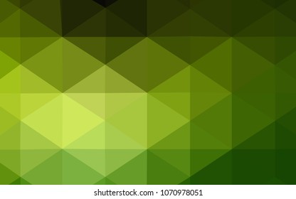 Light Green vector polygonal pattern. Glitter abstract illustration with an elegant design. The template for cell phone's backgrounds.