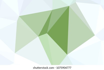 Light Green vector polygonal pattern. Colorful abstract illustration with gradient. A new texture for your design.