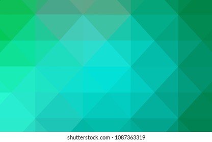 Light Green vector polygonal pattern. Elegant bright polygonal illustration with gradient. New template for your brand book.