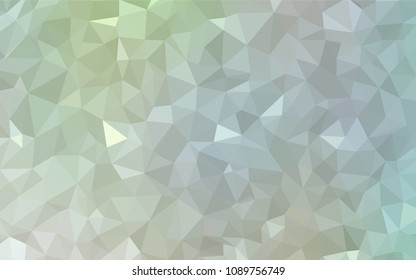 Light Green vector polygonal pattern. Modern abstract illustration with triangles. Brand new style for your business design.