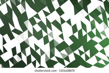 Light Green vector polygonal pattern. A completely new color illustration in a vague style. The template can be used as a background for cell phones.