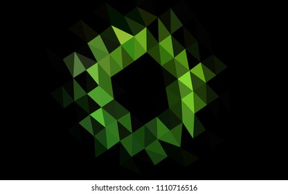 Light Green vector polygonal pattern. Shining colored illustration in a Brand new style. The polygonal design can be used for your web site.