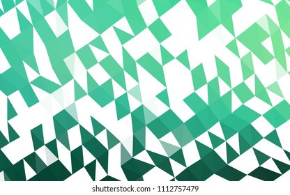 Light Green vector polygonal pattern. A vague abstract illustration with gradient. The elegant pattern can be used as part of a brand book.