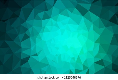 Light Green vector polygonal pattern. Polygonal abstract illustration with gradient. Polygonal design for your web site.