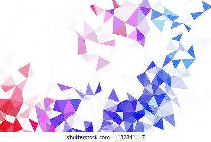 Light Green vector polygonal pattern. Triangular geometric sample with gradient.  Brand new design for your business.