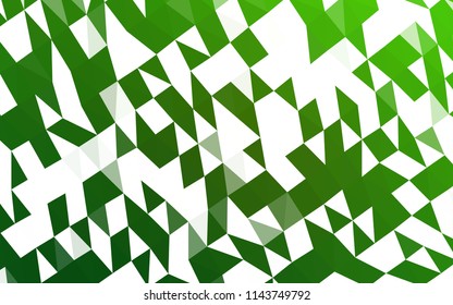 Light Green vector polygonal pattern. Creative geometric illustration in Origami style with gradient. Brand new design for your business.