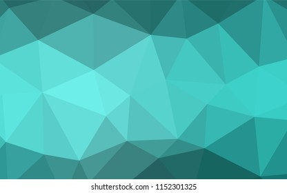 Light Green vector polygonal pattern. Colorful illustration in polygonal style with gradient. New template for your brand book.