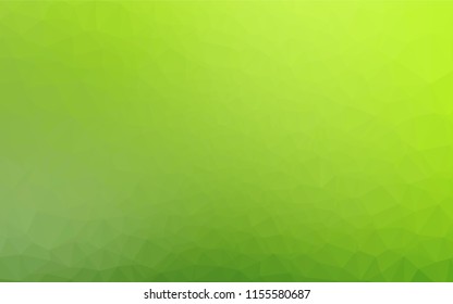 Light Green vector polygonal pattern. Brand new colored illustration in blurry style with gradient. The textured pattern can be used for background.