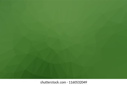 Light Green vector polygonal pattern. Colorful illustration in abstract style with gradient. The best triangular design for your business.
