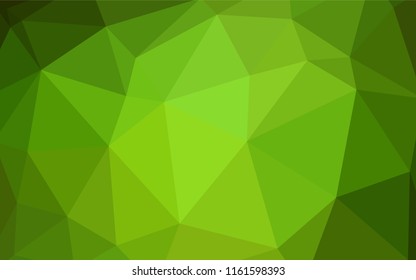Light Green vector polygonal pattern. Modern abstract illustration with triangles. Brand new style for your business design.