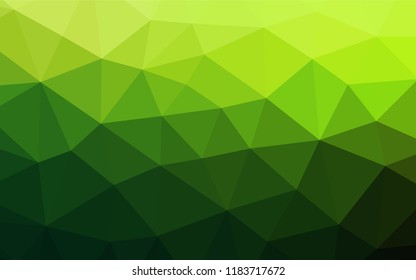 Light Green vector polygonal pattern. Colorful illustration in abstract style with gradient. Brand new style for your business design.