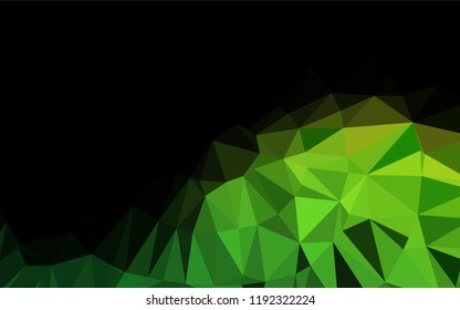 Light Green vector polygonal pattern. Colorful illustration in abstract style with gradient. A completely new template for your business design.