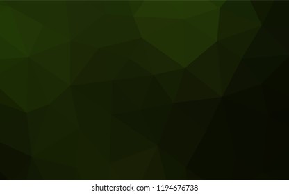 Light Green vector polygonal pattern. Modern geometrical abstract illustration with gradient. Brand new design for your business.
