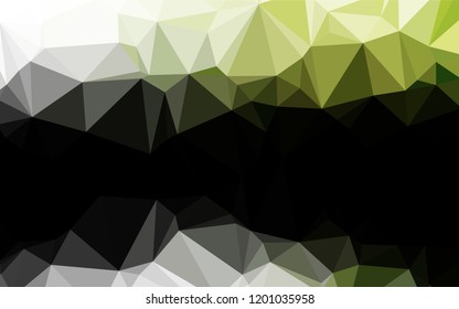 Light Green vector polygonal pattern. An elegant bright illustration with gradient. The polygonal design can be used for your web site.