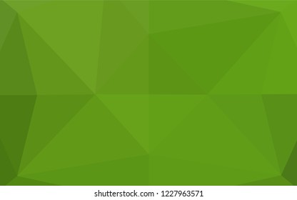 Light Green vector polygonal pattern. A vague abstract illustration with gradient. The polygonal design can be used for your web site.