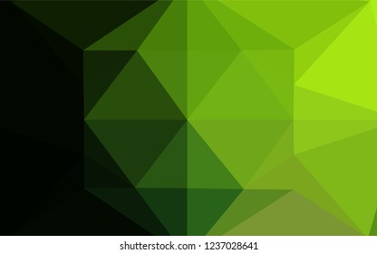 Light Green vector polygonal pattern. Colorful illustration in abstract style with gradient. The textured pattern can be used for background.
