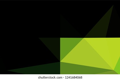 Light Green vector polygonal pattern. A sample with polygonal shapes. The polygonal design can be used for your web site.