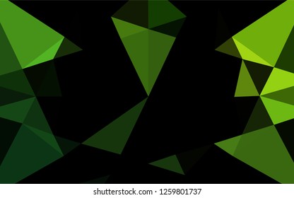 Light Green vector polygonal pattern. A completely new color illustration in a vague style. The polygonal design can be used for your web site.