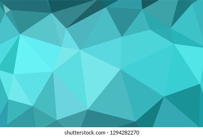 Light Green vector polygonal pattern. Colorful illustration in polygonal style with gradient. A new texture for your web site.