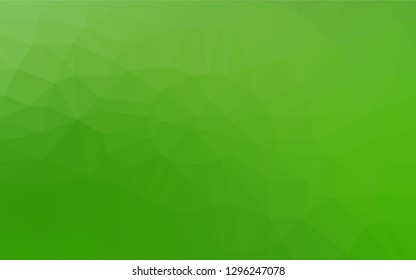 Light Green vector polygonal pattern. A completely new color illustration in a vague style. The template can be used as a background for cell phones.