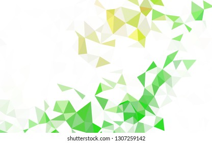 Light Green vector polygonal pattern. Elegant bright polygonal illustration with gradient. Brand new design for your business.