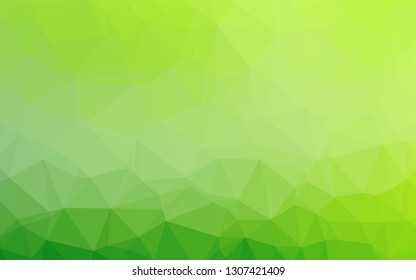 Light Green vector polygonal pattern. Shining colored illustration in a Brand new style. Brand new style for your business design.