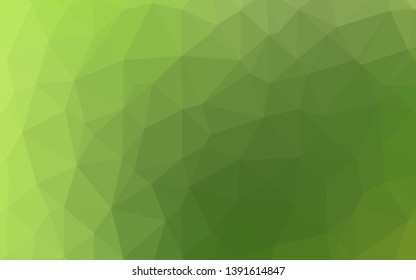 Light Green vector polygonal pattern. Brand new colorful illustration in with gradient. Template for your brand book.