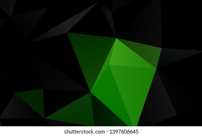 Light Green vector polygonal pattern. Colorful illustration in abstract style with gradient. Brand new design for your business.