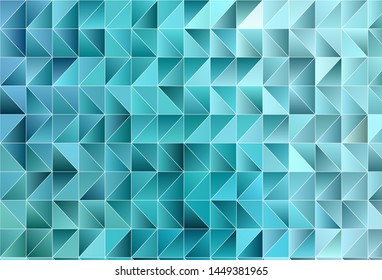 Light Green vector polygonal pattern. A sample with polygonal shapes. Textured pattern for your backgrounds.