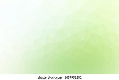 Light Green vector polygonal pattern. Brand new colorful illustration in with gradient. Template for a cell phone background.