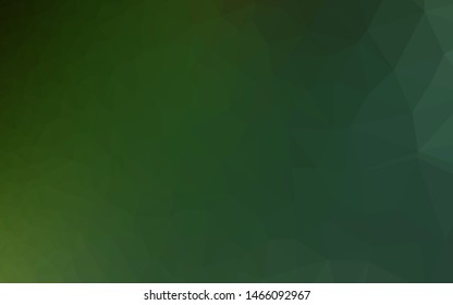 Light Green vector polygonal pattern. Colorful illustration in abstract style with gradient. New texture for your design.