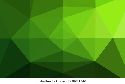 Light Green vector polygonal pattern. A completely new color illustration in a vague style. Polygonal design for your web site.