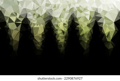 Light Green vector polygonal pattern. Creative illustration in halftone style with gradient. Brand new design for your business.