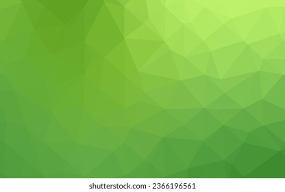 Light Green vector polygonal pattern. Colorful abstract illustration with gradient. Polygonal design for your web site.