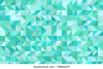 Light Green vector polygonal pattern. Creative illustration in halftone style with gradient. The completely new template can be used for your brand book.
