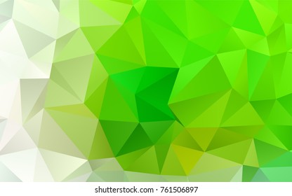 Light Green vector polygonal pattern. An elegant bright illustration with gradient. A new texture for your design.