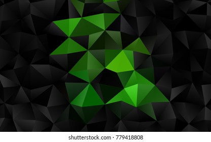 Light Green vector polygonal pattern. Colorful abstract illustration with gradient. Brand-new style for your business design.