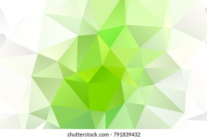 Light Green vector polygonal pattern. Creative geometric illustration in Origami style with gradient. A new texture for your design.