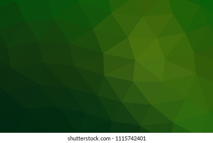 Light Green vector polygonal polygonal. Shining colored illustration in a Brand new style. The template can be used as a background for cell phones.