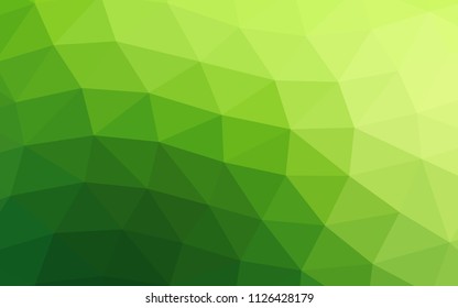 Light Green vector polygonal. Shining colored illustration in a Brand new style. The template can be used as a background for cell phones.
